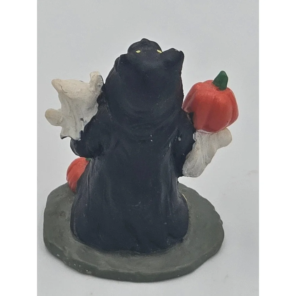 Vintage Russ Berrie Halloween Beary Scary Treaters Black Cat Ghost Pumpkin 1990s